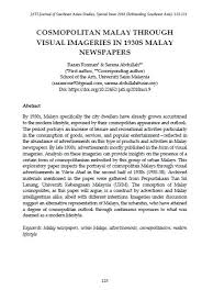 Even in section 5 the symbols used to describe preferences and obligations would have meanings grounded in particular domains. Cosmopolitan Malay Through Visual Imageries In 1930s Malay Newspapers Jati Journal Of Southeast Asian Studies
