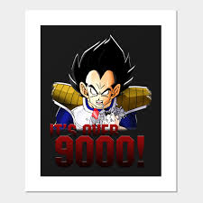By rachel agnes / september 16, 2017 october 10, 2019. It S Over 9000 Dragon Ball Z Posters And Art Prints Teepublic