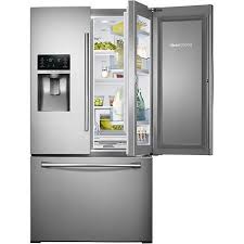 Samsung 27 8 Cu Ft French Door Refrigerator With Food Showcase And Thru The Door Ice And Water Stainless Steel Rf28hdedbsr Stainless Steel French Door Refrigerator French Door Refrigerator Samsung Refrigerator French Door