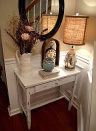 Diy Shabby Chic Foyer Table Distressing Tutorial Chic Home Decor Shabby Chic Table Shabby Chic Furniture