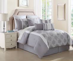The louvered low loft bed makes a small roomthe louvered low loft bed makes a small room fun, with large under bed area for storage or play. 10 Piece Lemieux Gray White Comforter Set Walmart Com Walmart Com