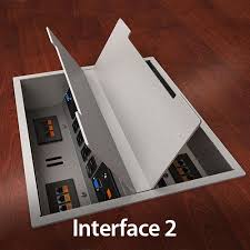 Power Data Conference Table Smart Desk Modern Office Design