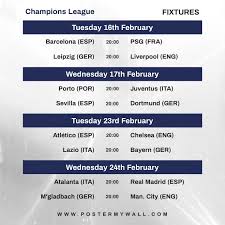 Here is the complete fixtures of champions league. Video Champions League Fixtures Instagram Template Postermywall