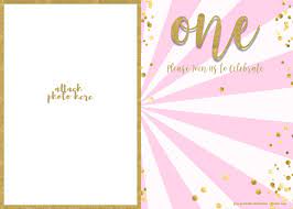 Make sure the card material is durable such as matte, photo, or glossy paper. Free 1st Birthday Invitation Pink And Gold Glitter Template 1st Birthday Invitations 1st Birthday Invitations Girl 1st Birthday Invitation Template