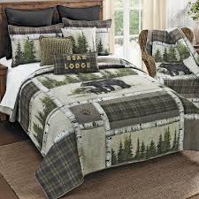 If you're looking for bear lodge bedding sets, then you can find here many, which are listed below with good price and good reviews from customers. Breckenridge Bear Lodge Quilt Set Twin