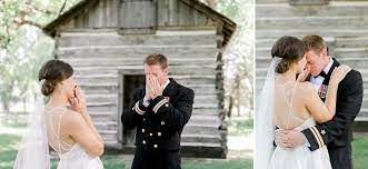 Best First Look Reaction Crying Tears Emotional Classic Downtown Fargo Wedding Photos Photographer Abovo Military Wedding Museum Wedding Art Museum Wedding