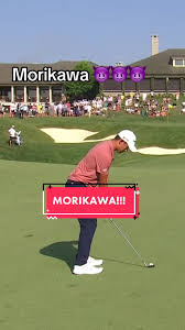 On the last hole of the day too 🔥🔥 #golf #pgatour #collinmorikawa