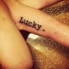 You can also use your finger tattoo to spell out a special quote or to hide a secret message for a special person to read. Lucky Finger Tattoos Words Lucky Tattoo Finger Tattoos
