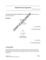 Unpredicted expenses can be effectively secured and this is the reason this agreement is gaining the highest. Residential Rental Lease United Kingdom Legal Templates Agreements Contracts And Forms