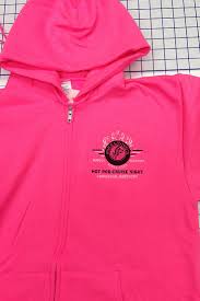 Although screen printing may be cost efficient, it does take a longer time to produce compared to embroidery. Embroidered Hoodie For Mike Linnig S Hot Rod Cruise Need Custom Screen Printing Or Embroidery Con Corporate Outfits Embroidered Hoodie Custom Screen Printing
