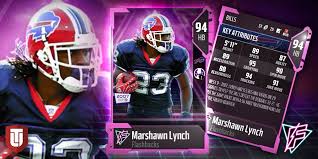 Get the latest news, scores and stats on thescore app. 94 Marshawn Lynch Stats Maddenultimateteam