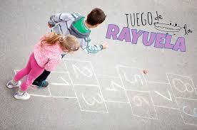 Juego rayuela para colorear : Juego De La Rayuela Manualidades Infantiles
