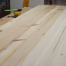 Square the cleats with a carpenter's square so they are running parallel to the ends of the tabletop, then mark their positions with a pencil. Home Dzine Home Diy Make A Pine Dining Table