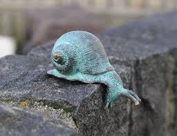 Bronzeskulptur Kleine Schnecke Dekoration Fur Heim Und Garten Schnecken Skulpturen Keramik Tiere
