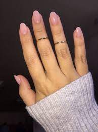 Natural Almond Acrylic Nails Much Like Your Hair Your Nails Begin To Learn That There S A Rou Oval Acrylic Nails Rounded Acrylic Nails Natural Acrylic Nails