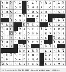 Rex Parker Does The Nyt Crossword Puzzle Peter Preceder In Phonetic Alphabet Sat 5 23 20 Timor Un Member Since 2002 Gitano Spanish Language Hit For Beyonce And Alijandro Fernanandez