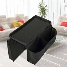 Makes it easy to settle in and binge on your favorite show! 2pcs Arm Rest Tray Organiser Chair Couch Sofa Arm Caddy Holder Organizer Slipcovers Home Garden