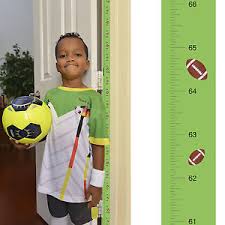 Details About Removable Football Growth Chart Track Measure Height Fits In Door Jamb