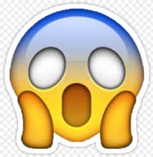 Surprised Emoji Shocked Scared Emoji Sticker Gasping Emoji Png Image With Transparent Background Toppng