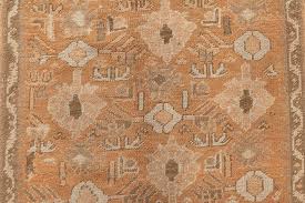 Custom jacquard blanket camel wool blanket woven winter blankets. Oushak Beige Camel Brown And Ivory Hand Knotted Wool Rug Bb7031 By Dlb