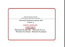 Se acord ă 10 puncte din. Clasa A 11 A Modele Simulare Bac 2019 Matematica Jitaruionelblog Pregatire Bac Si Evaluarea Nationala 2021 La Matematica Si Alte Materii Materiale Lectii Formule Exercitii Rezolvate Matematica Gimnaziu Si Liceu Teste De