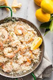 Lemon Shrimp Risotto With Fresh Rosemary Recipe Shrimp Risotto Lemon Shrimp Easy Dinner Party Recipes
