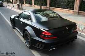 Mercedes Sl Wide Body Kit On Shadoo Design Matte Black Sl63 Amg From China Mercedes Sl Dream Cars Mercedes Mercedes Sports Car