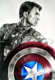 Captain America By Schoerie On Deviantart Captain America Drawing Captain America Sketch Captain America Art