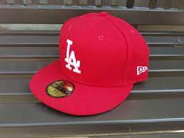 New Era 59fifty L A Dodgers Hat Red White Letters Ne Tech 7 5 8 For Sale In Monterey Park Ca Offerup New Era 59fifty Dodger Hats Red And White