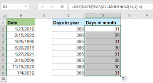 How many days in 2 months? How To Calculate Number Of Days In A Month Or A Year In Excel