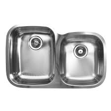 Ballad undermount stainless steel 32 in. Ukinox Double Basin Stainless Steel Undermount Kitchen Sink 60 40 Left Bowl