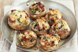 Cheesy Loaded Mushrooms Kraft What S Cooking Recipe Stuffed Mushrooms Stuffed Mushrooms Easy Vegetarian Recipes Easy
