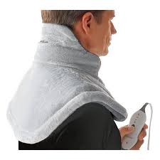 Sunbeam Renue Heat Therapy Neck And Shoulder Wrap Heating Pad Grey Walmart Com Shoulder Wraps Heat Therapy Neck Heating Pad