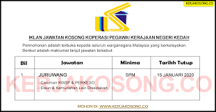Jalan tun razak, alor malai, 05200 alor staras, keda, malaizija , atidaryti dabar. Jawatan Kosong Koperasi Pegawai Kerajaan Negeri Kedah