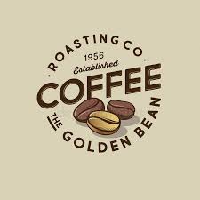 Coffee Logo Golden Bean Coffee Emblem Roasted One Golden Coffee Stock V Affiliate Golden Logo Coffee Bean Ad Desain Logo Kopi Turki Kedai Kopi