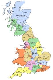 Anarquía en el reino unido. Mapas Do Reino Unido Counties Of England Wales England Map