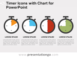 Timer Icons With Chart For Powerpoint Presentationgo Com