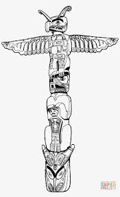 Coloring page of man in big horse standing on two legs. Click The Totem Pole Coloring Pages To View Printable Totem Pole Clipart Transparent Png 1100x1747 Free Download On Nicepng