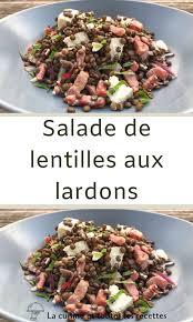 Salade De Lentilles Aux Lardons En 2020 Lentilles Lardons Salade De Lentilles Recette Salade Lentilles