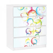 Mobelfolie Fur Ikea Malm Kommode Selbstklebende Folie Rainbow Bubbles Ikea Malm Kommode Malm Kommode Ikea Malm