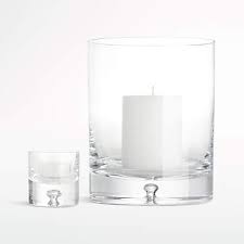 Wide selection of glass cylinder hurricanes, hurricane globes, glass holders for pillar candle, votive and tealight at wholesale price. Direction Glass Candle Holders Crate And Barrel