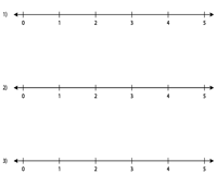 Learn the order of numbers in a number line; Number Line Teacher Templates