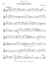 Gabriel Marie La Cinquantaine Sheet Music Violin Sheet Music Flute Sheet Music