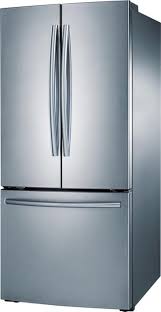 High efficiency compressor and fans: Samsung 21 8 Cu Ft French Door Refrigerator Stainless Steel Rf220nctasr Best Buy Tempered Glass Shelves Open Pantry Glass Shelves