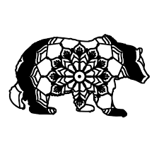 Download Grizzly Bear Mandala Animal Svg T Shirt Digital Mandalasvg Com