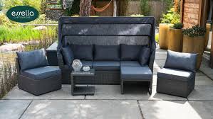 Entspannung pur mit ihrer neuen sonneninsel für garten & terrasse hochwertige relaxinseln große auswahl top materialien ► jetzt online bestellen! Essella Polyrattan Sonneninsel Malibu Flachgeflecht Too Design Gartenmobel