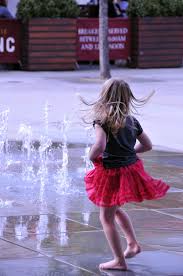 Maybe you would like to learn more about one of these? Hd Wallpaper Girl Playing Beside Water Fountain Little Girl Dance Water Jets Wallpaper Flare