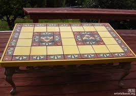Ceramic Tile Top Kitchen Table Google Search Tile Patio Table Concrete Dining Table Ceramic Table