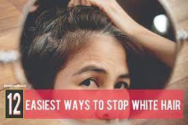Use the liquid to wash your hair and leave on for about two hours. 12 Easiest Ways To Stop White Hair Naturally At Home Itself