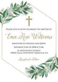 Watercolor Pink Purple Floral Baptism Invitation Template Etsy Baptism Invitations Baptism Invitations Girl Baptism Girl